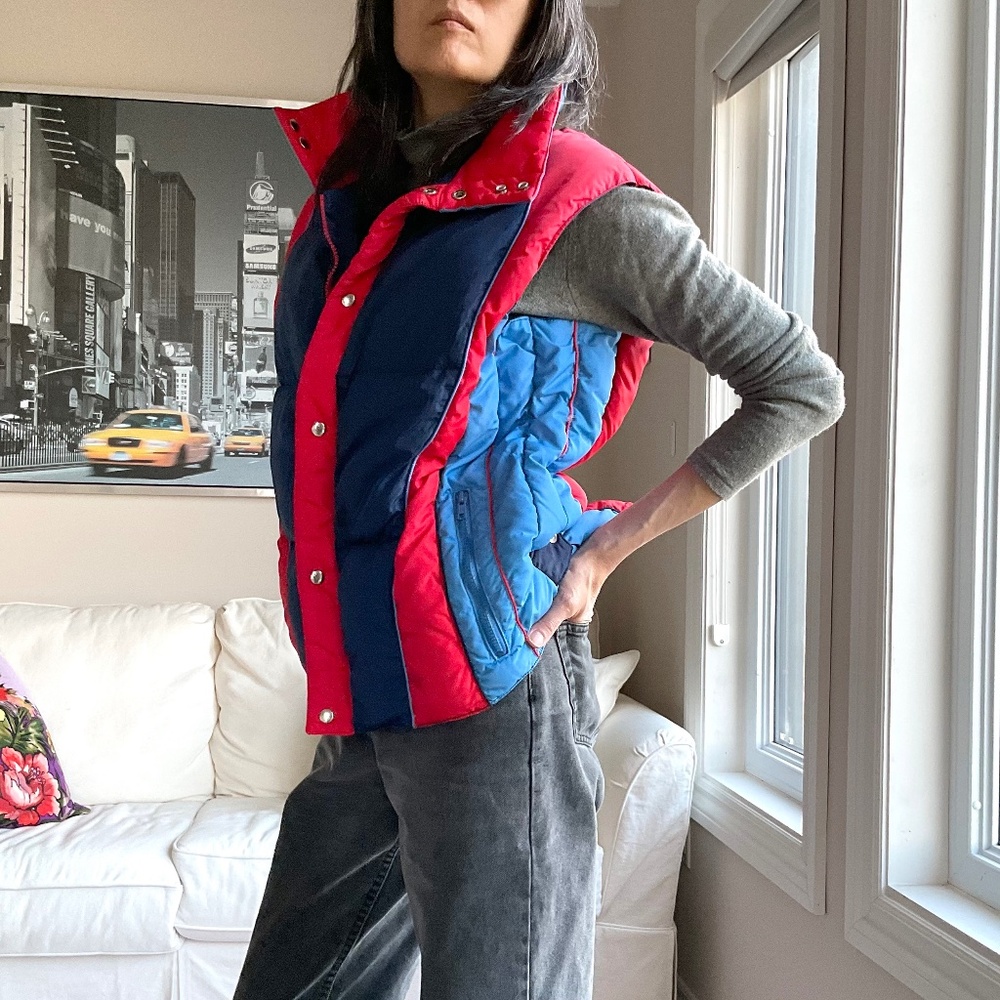 Vintage down filled puffer vest